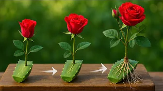 Secret to making roses root quickly and sprout like crazy from aloe vera!