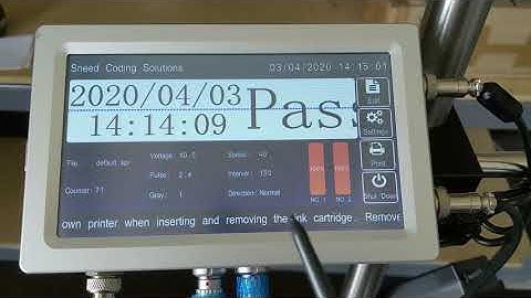 Meenjet MX2 Printer - Controller & Main Screen Overview