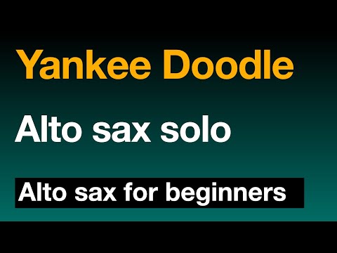 Yankee Doodle Easy Alto Saxophone Sheet Music Score Youtube