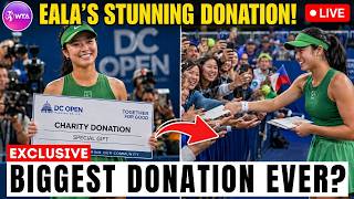 😱 ALEX EALA STUNS THE WTA! Historic DC Open Champion Donates Prize Money Back to Fans screenshot 1