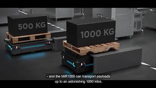 Optimized Internal Transportation of Heavy Loads and Pallets with MiR1000 and MiR500