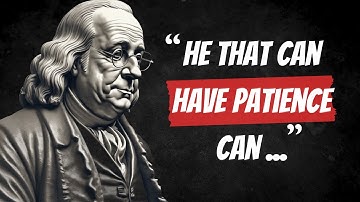 Life Lessons from Benjamin Franklin: Youthful Wisdom to Avoid Regrets in Old Age