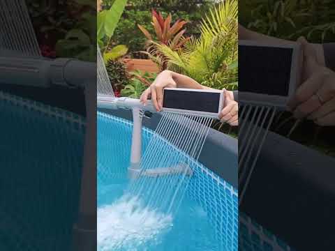 2025 The best above ground pool setup! Love all these best additions! #backyardprojects #pool
