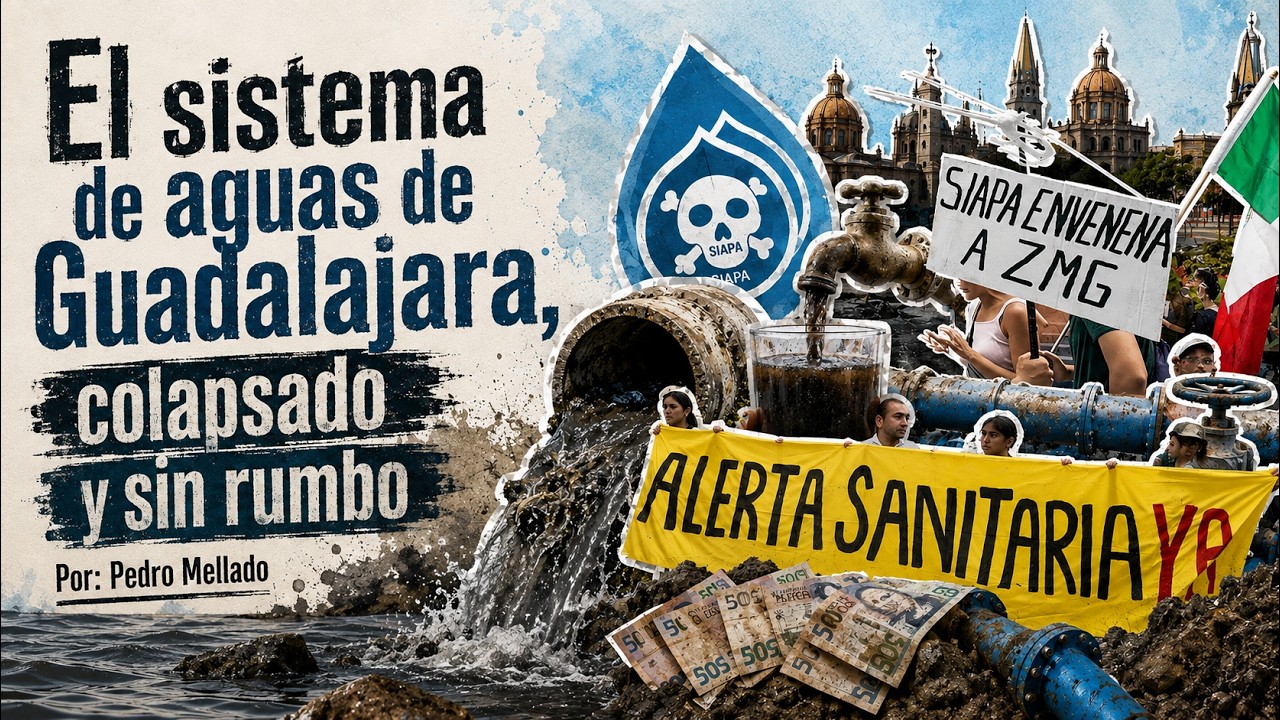 El sistema de aguas de Guadalajara, colapsado y sin rumbo.