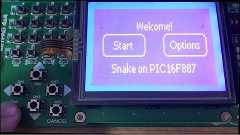 Snake game on PIC16F887 MCU using GLCD