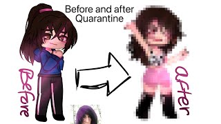 Before and after quarantine- i think thats a glow up💪😭💗