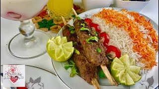 کباب کوبیده در تابه با برنج اسان وخوشمزه /Kabab  koobidah