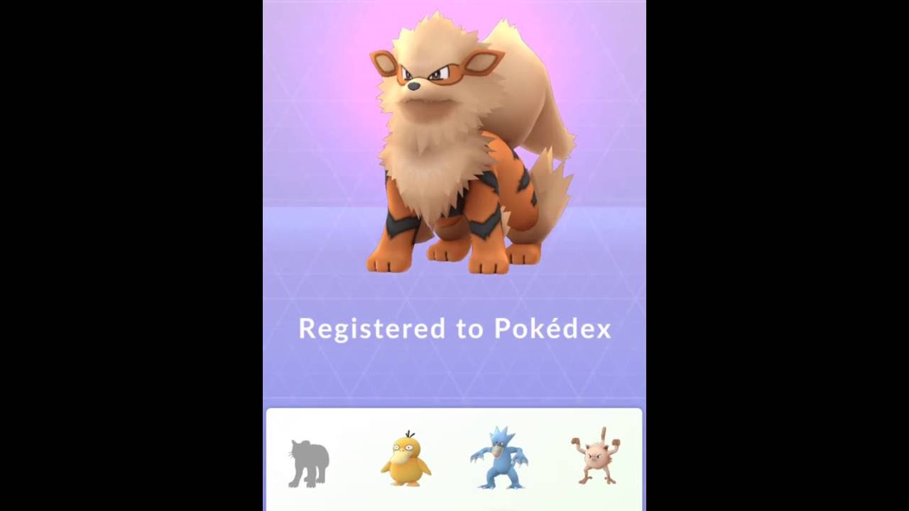 Evolution Growlithe Evolving Into 1700 Cp Arcanine In