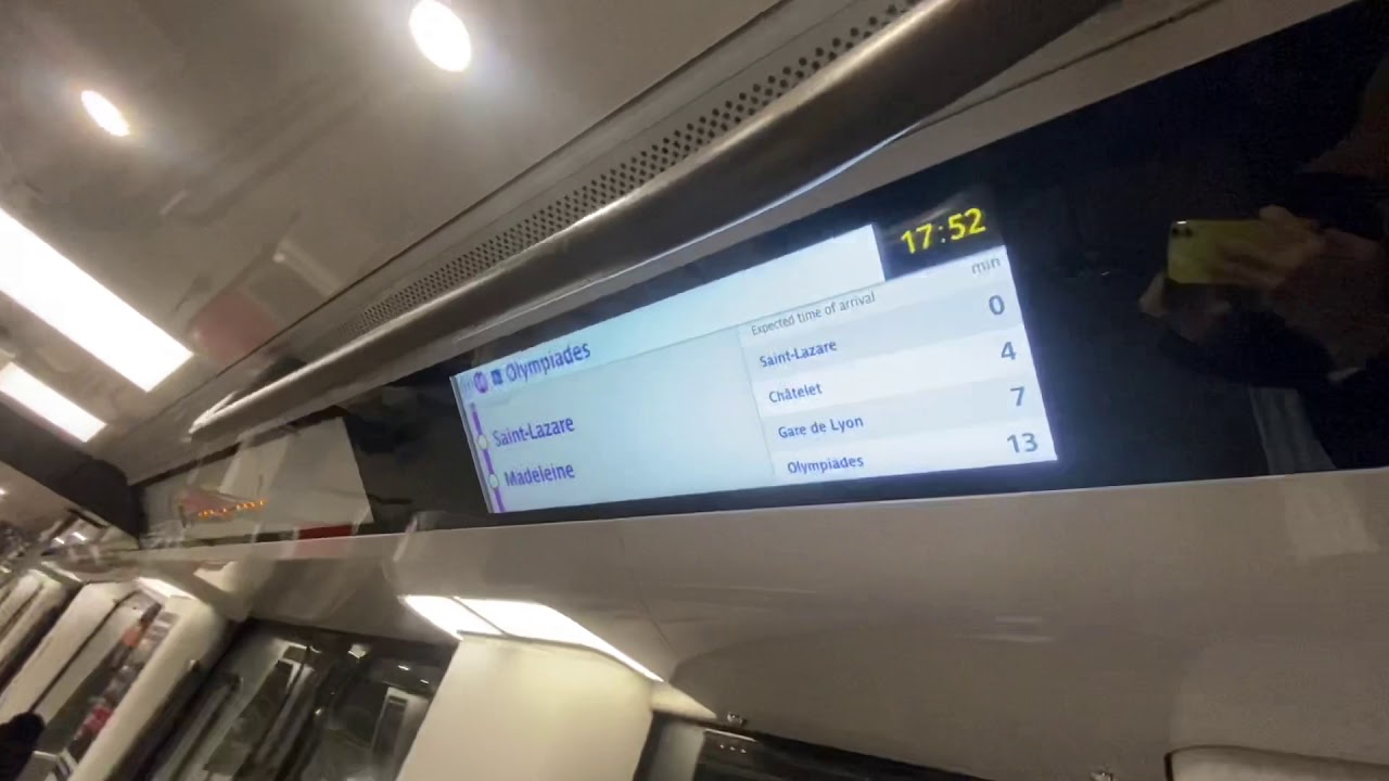 Mp14 Ratp MP14 : Intérieurs et écrans | Ligne 14 | Métro de Paris RATP - YouTube