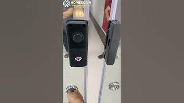 Khóa vân tay Hubert HB CK79F Black cho cửa kính lùa