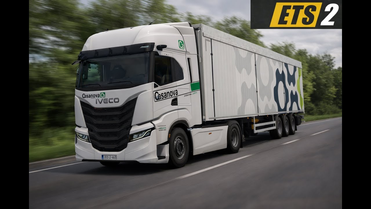 ETS2 | Iveco S-Way | Ultra Graphics Snowstorm POV - Logitech G29