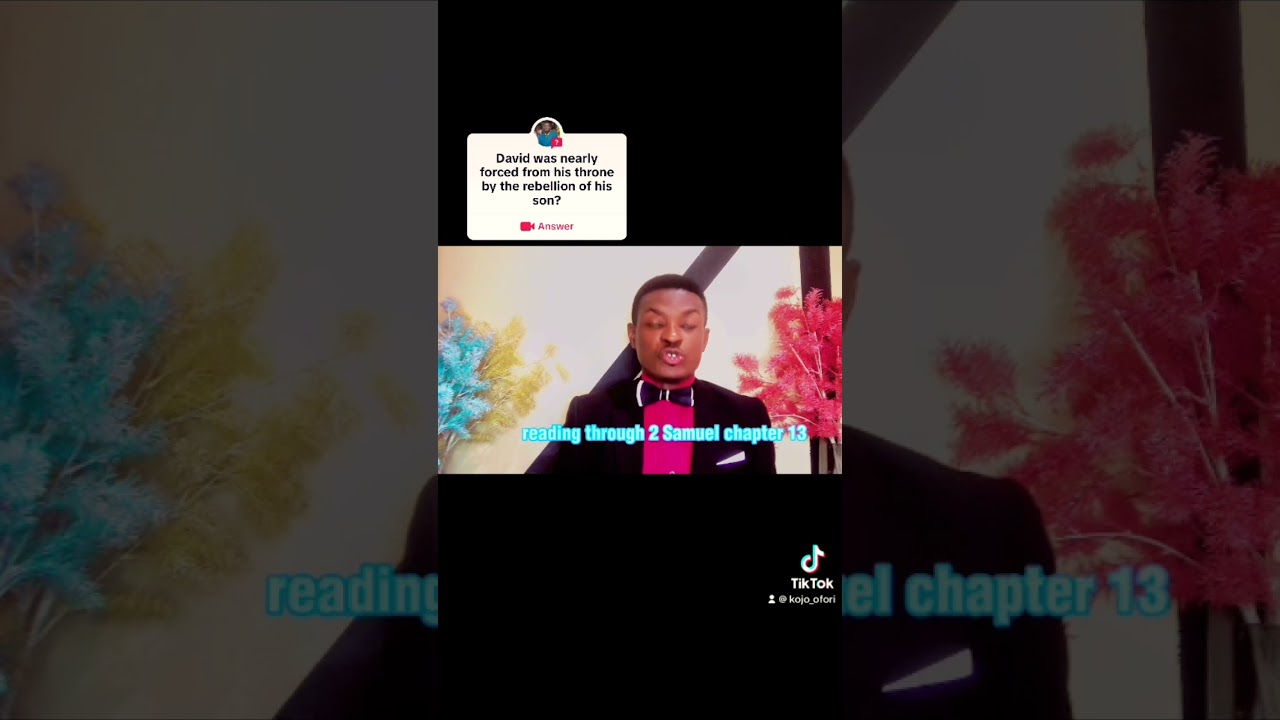 David was nearly forced from his throne by the rebellion of his son 