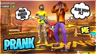 Alok Dedo Noob Prank With Random Player || Free Fire || Desi Gamers