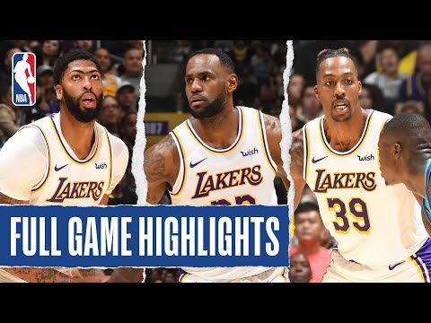 HORNETS at LAKERS | Davis, James and Howard Post Double-Doubles | Oct. 27, 2019