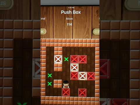 Sokoban Push box game professional level 23 solved