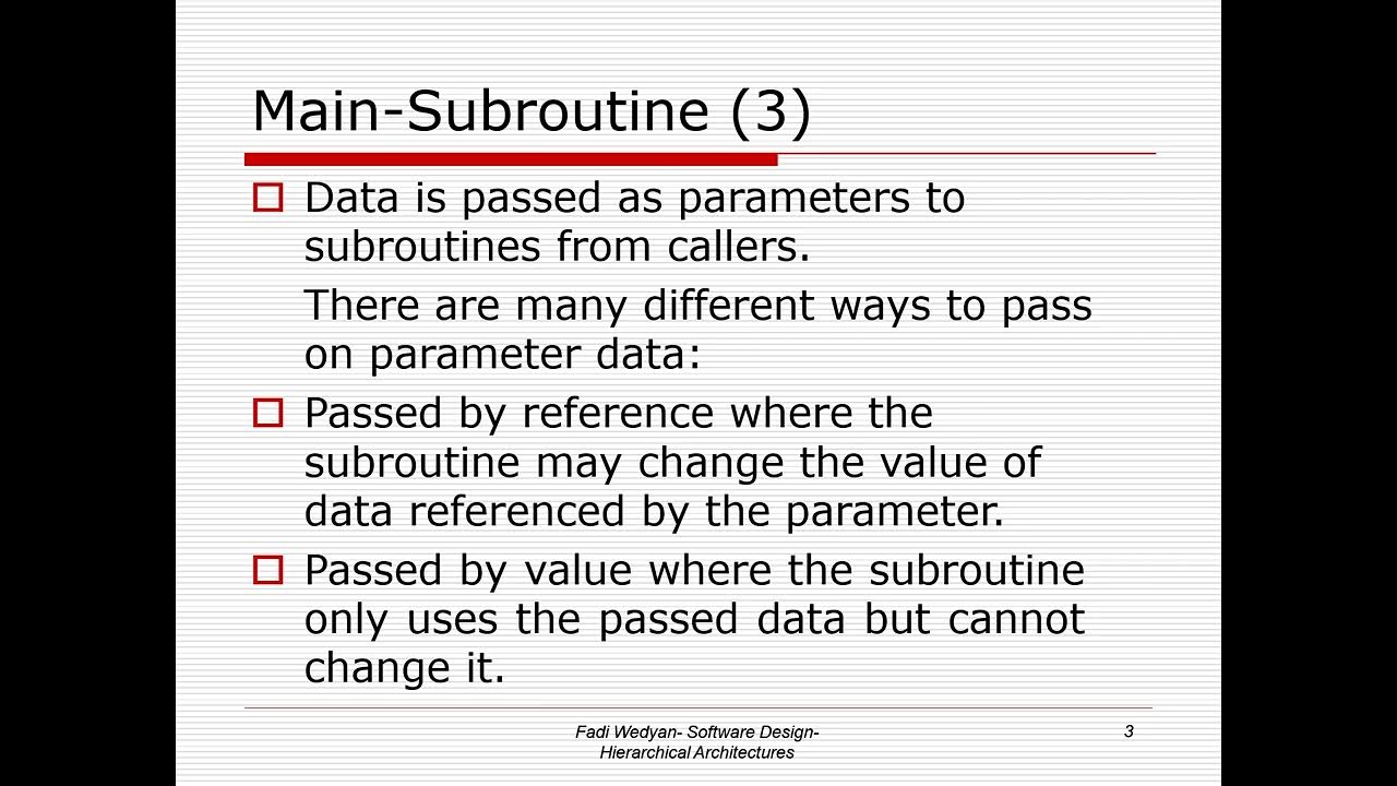 7-2 Main Subroutine Architecture - YouTube