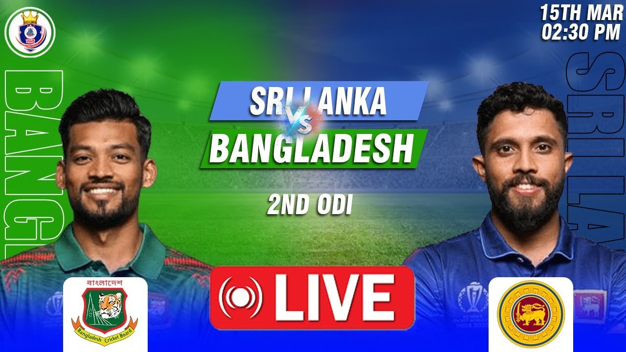 Live Shri Lanka vs Bangladesh 2nd odi match Score SL vs BAN odi 2024