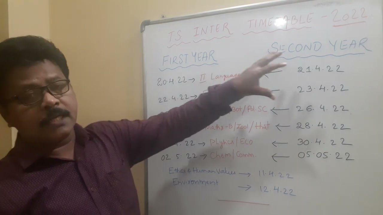 TS Inter Exams Surprising Schedule ... Timetable...☝️