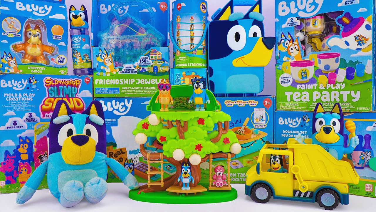 94 Minutes of Satisfying ASMR Unboxing | Adorable Bluey Tree Playset & Bluey's Unipony Ride Playset