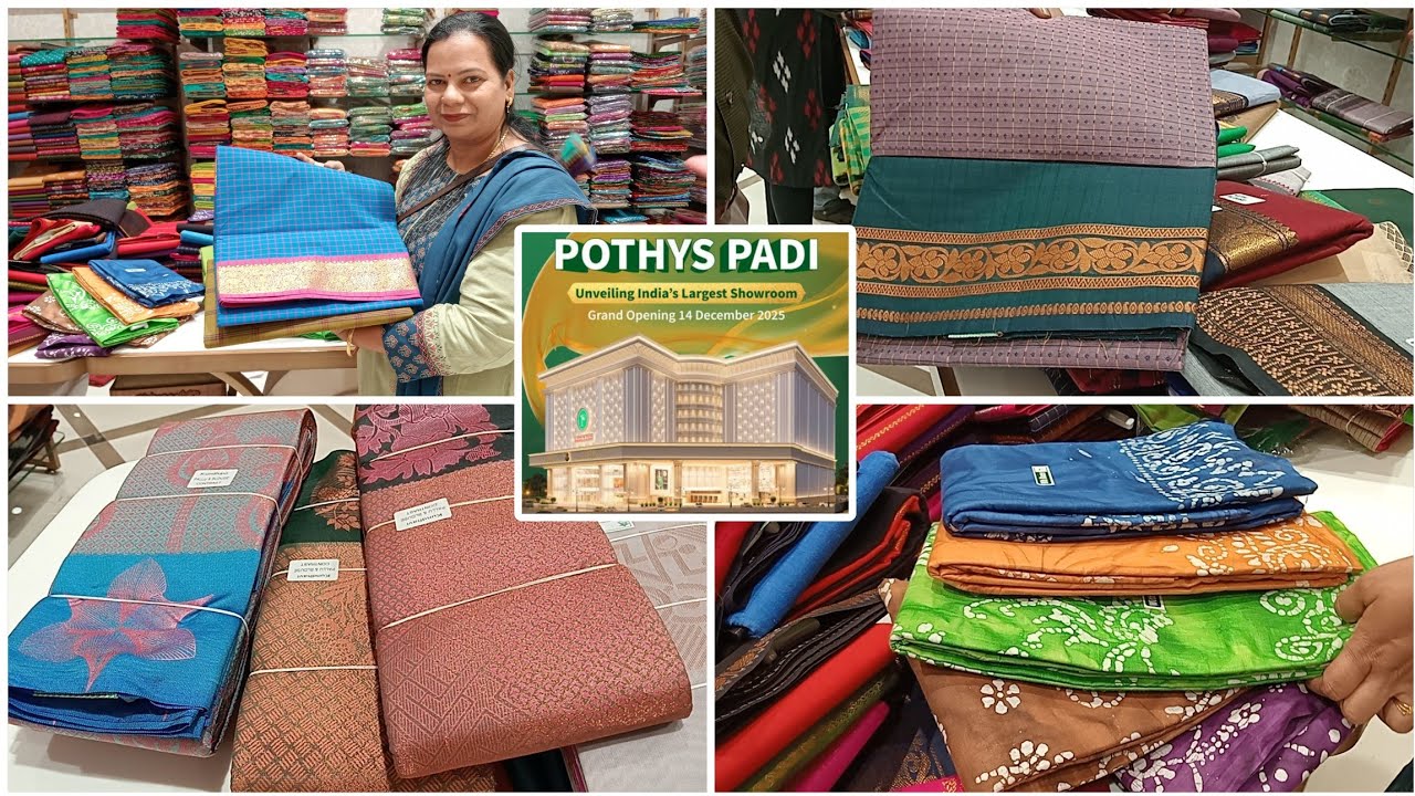 🔥விலையுடன் வெயிலுக்கு இதமான காட்டன் புடவைகள்/Chettinad/Madurai Sungudi/Silk cotton/DailyUse/ Office