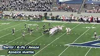 Rodrick Hunter | Akron Saftey | 2025 vs Central Michigan