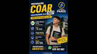 Preparación COAR ciclo julio 2027 | Academia Paris COAR