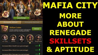 More about renegade skillsets and aptitudes - Mafia City