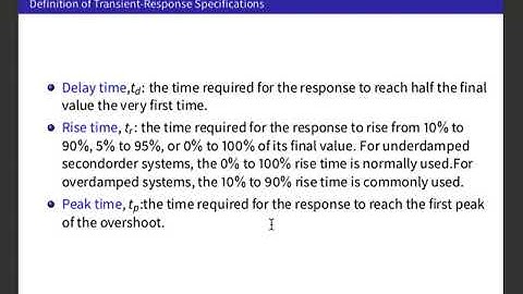 Transient and Steady State Response Analyses Part 4