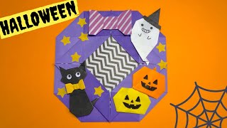 チョコ☆さん専用です·͜· ꕤ︎︎折り紙ハロウィン★カラフルリース mqdefault.jpg