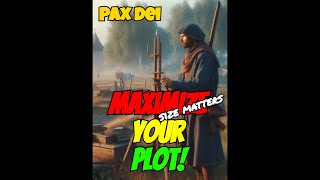 How to MAXIMIZE Space in your Pax Dei PLOT! Profile