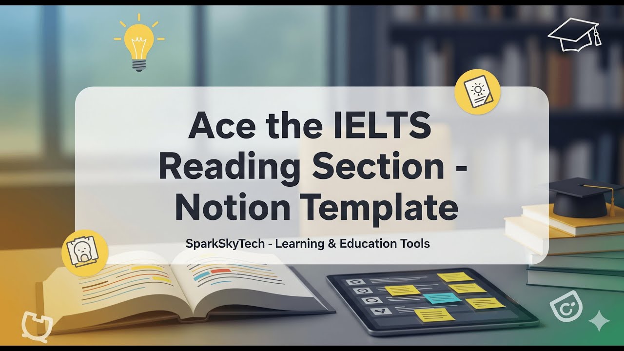 IELTS Reading Notion Template | Master All 7 Question Types | Band 8+ Guide