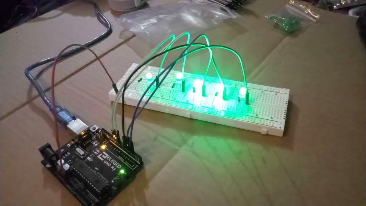 First ever arduino project, PWM lights - YouTube