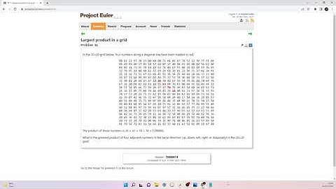 Project Euler 11 | Largest product in a grid | Python