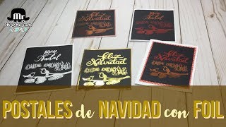 Tarjetas de Navidad Con Diseño Descargable Con Lettering Optimizadas Para Foil