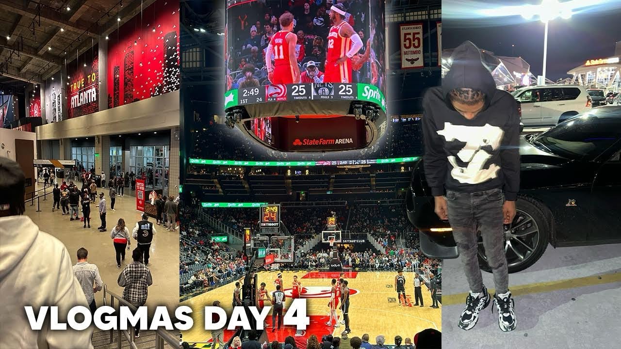 VLOGMAS DAY 4 | ATLANTA HAWKS GAME 🏀 ️ - YouTube
