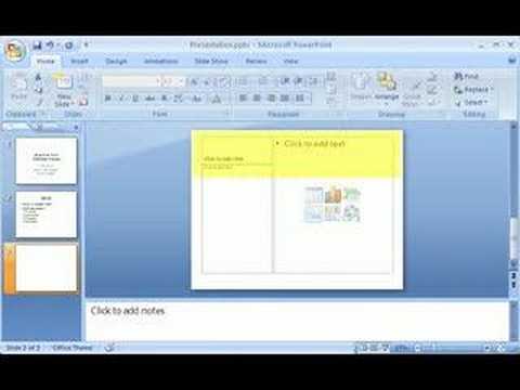 how to make presentation in powerpoint 2007