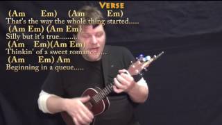 Video thumbnail of "Bus Stop (The Hollies) Ukulele Cover Lesson with Chords/Lyrics"