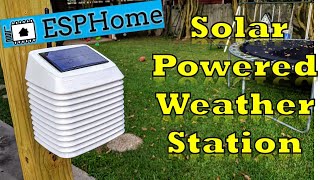DIY WiFi Solar Powered Weather Station with ESPHome