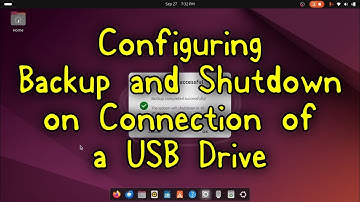 Configuring Backup and Shutdown on Connection of a USB Drive in Ubuntu 24.04 LTS