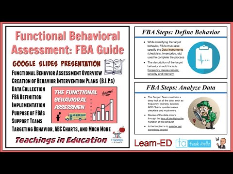 Functional Behavior Assessments FBA: Education Conference u0026 Live Chat