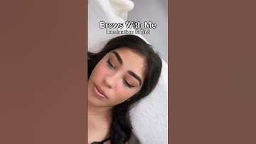 Brow Lamination & Tint 🤍 #browlamination #browtint #brows #eyebrows #browartist #shorts #shortvideo