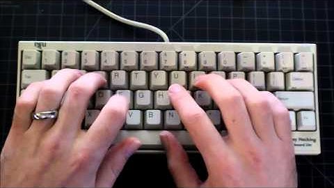 Typing Test: HHKB Lite 1