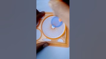 🖌️Very easy spirograph design 🖌️  #art #ruler #spirograph #stationery #shorts #shortvideo #design
