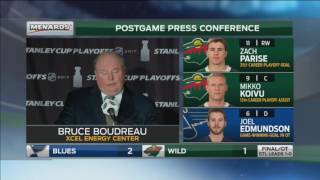 Boudreau to Wild: 'Keep your head up'