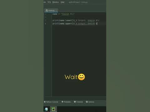 Convert Strings to Lower & Upper Case In Python | #shorts #shortvideo # ...
