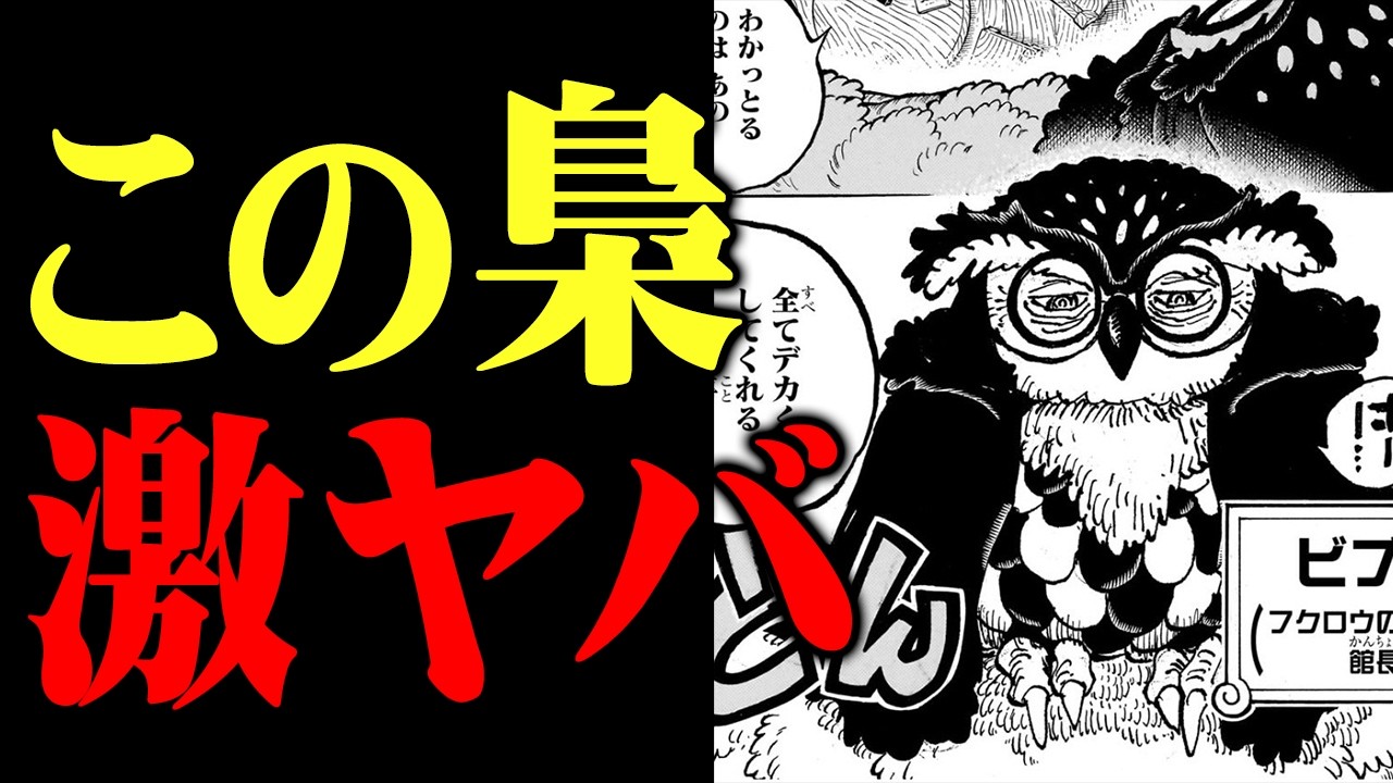 ビブロとかいうフクロウがただ者ではありませんでした【ワンピース】