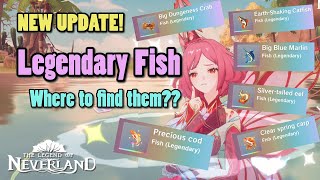 NEW FISHING UPDATE Legendary Fish All Location - The Legend of Neverland