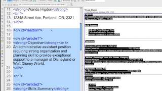 HTML ID and Class Attributes