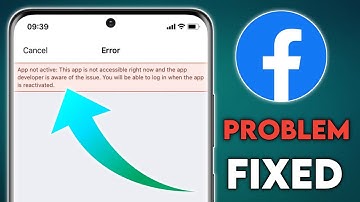 app not active this app is not currently accessible Facebook problem,app not active facebook problem