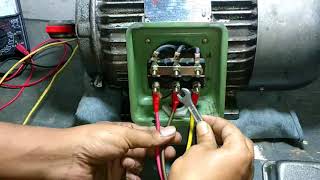 Three phase motor reverse & froward connection -Motor electrical terminal. Profile